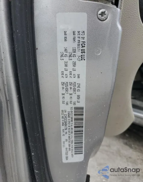2017 Dodge Grand Caravan Sxt from USA, damaged, VIN 2C4RDGCG8HR841790